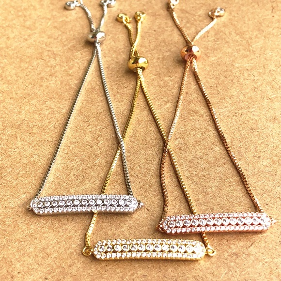 Cubic Zirconia Rose Gold Bracelet - Picture 4 of 5